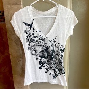 Express Butterfly Tee Sz S